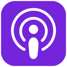 Apple Podcasts Logo in Purple