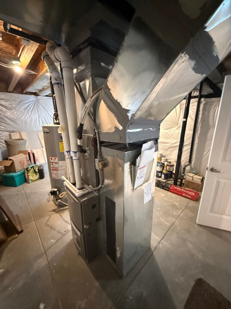 Taking data on his existing furnace and A/C combo so we can run our modeling in conjunction with the mini split / ductless performance metrics as a whole home solution.