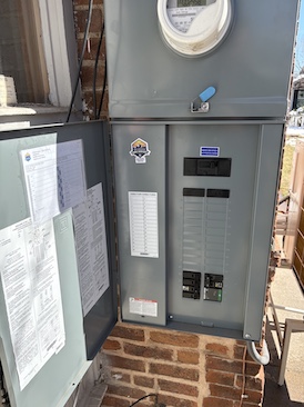 new electrical panel outside