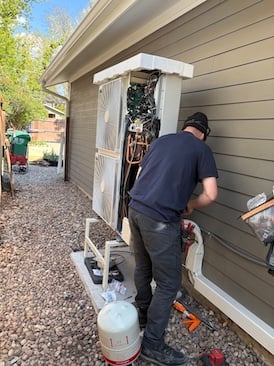 lg heat pump install outdoor