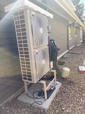 outdoor lg heat pump unit