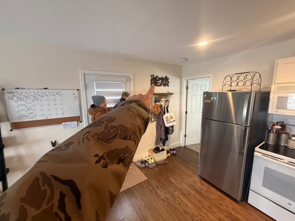 Finished kitchen and living area before heat pump installation in a Lone Tree, CO home
